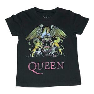 Queen Official Merc Black Graphic T-Shirt Size 3T
